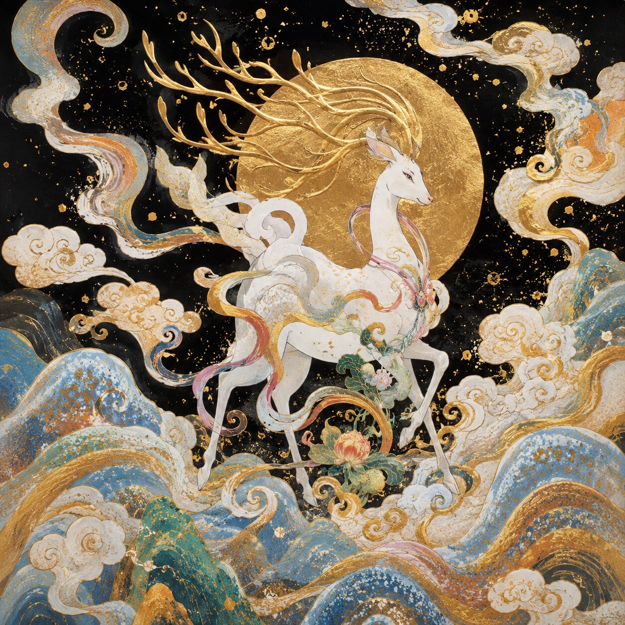 Nine-Colored Deer - Myth & Clay